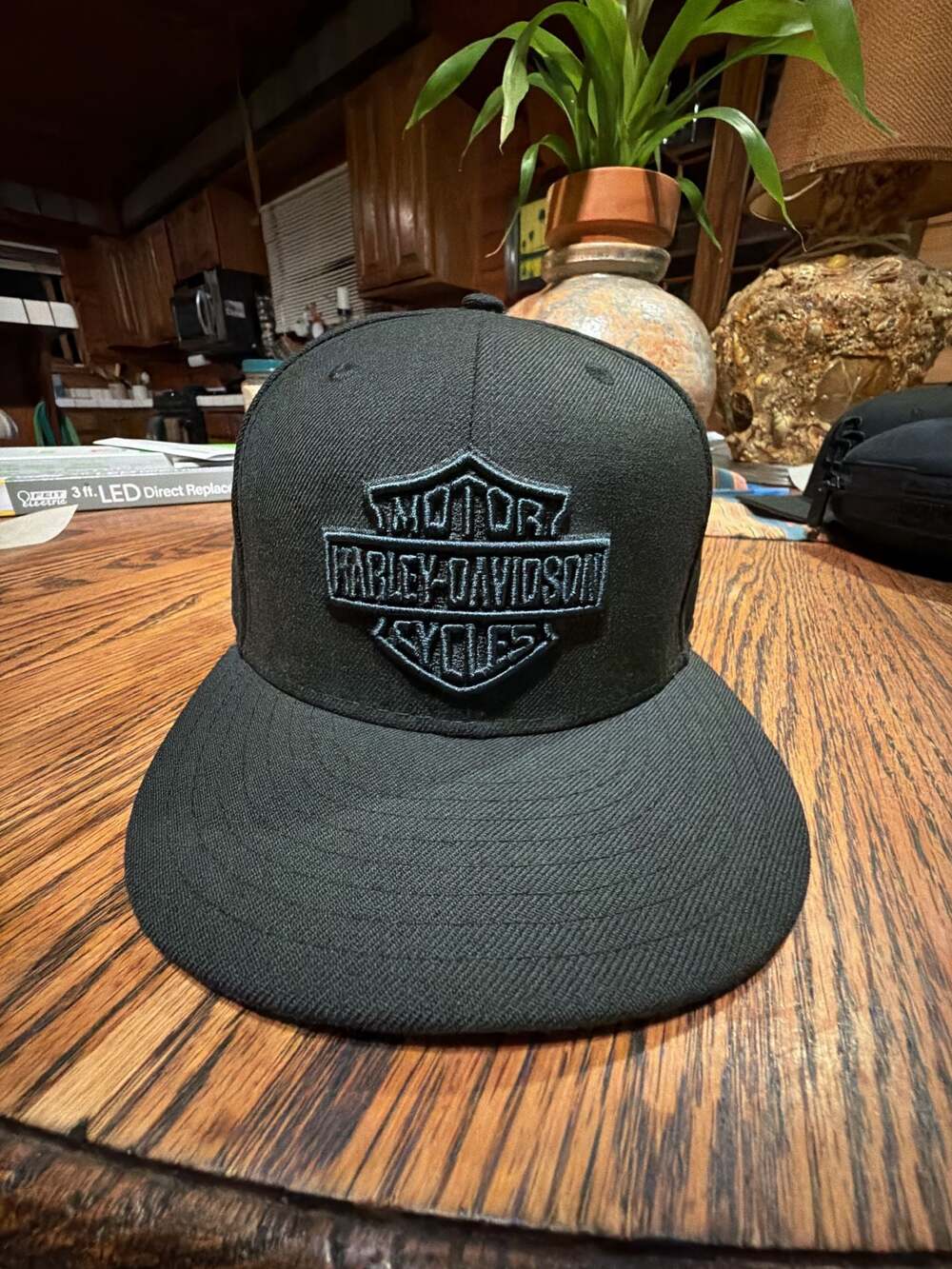 Harley-Davidson Tonal Bar & Shield Logo 59FIFTY Fitted Hat Black Size 7 1/2